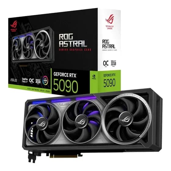 Placa De Vídeo Asus Rtx 5090 Rog Astral Gaming Oc 32gb Gddr7 na Mercado Livre