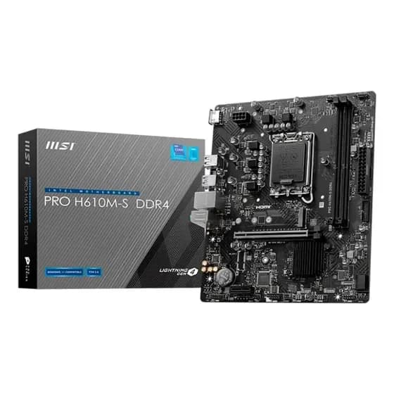 Placa-mãe Intel Nnet MSI Pro H610m-s DDR4 Socket 1700 na Mercado Livre