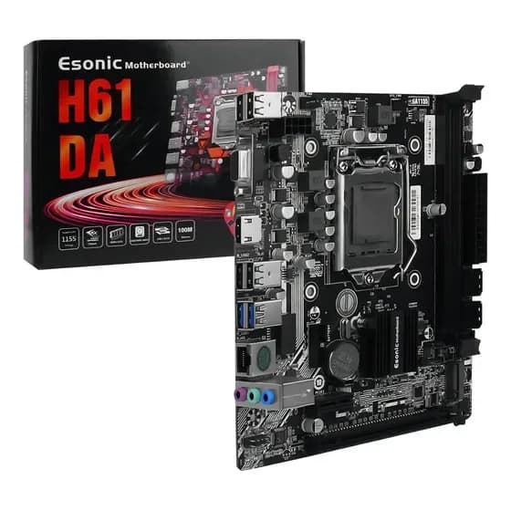 Placa Mãe Lga1155 2xddr3 H61 Intel I7/i5/i3 Hdmi Áudio 5.1 na Mercado Livre