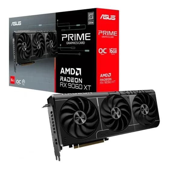 Placa De Vídeo Asus Radeon Rx 9060 Xt Prime 16gb Gddr6 Oc por R$ 3.145,00 na Mercado Livre