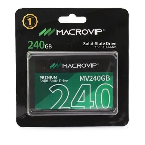 SSD Macrovip 240GB Interno 2.5'' Sata 3 para PC e Notebook por R$ 235,00 na Mercado Livre