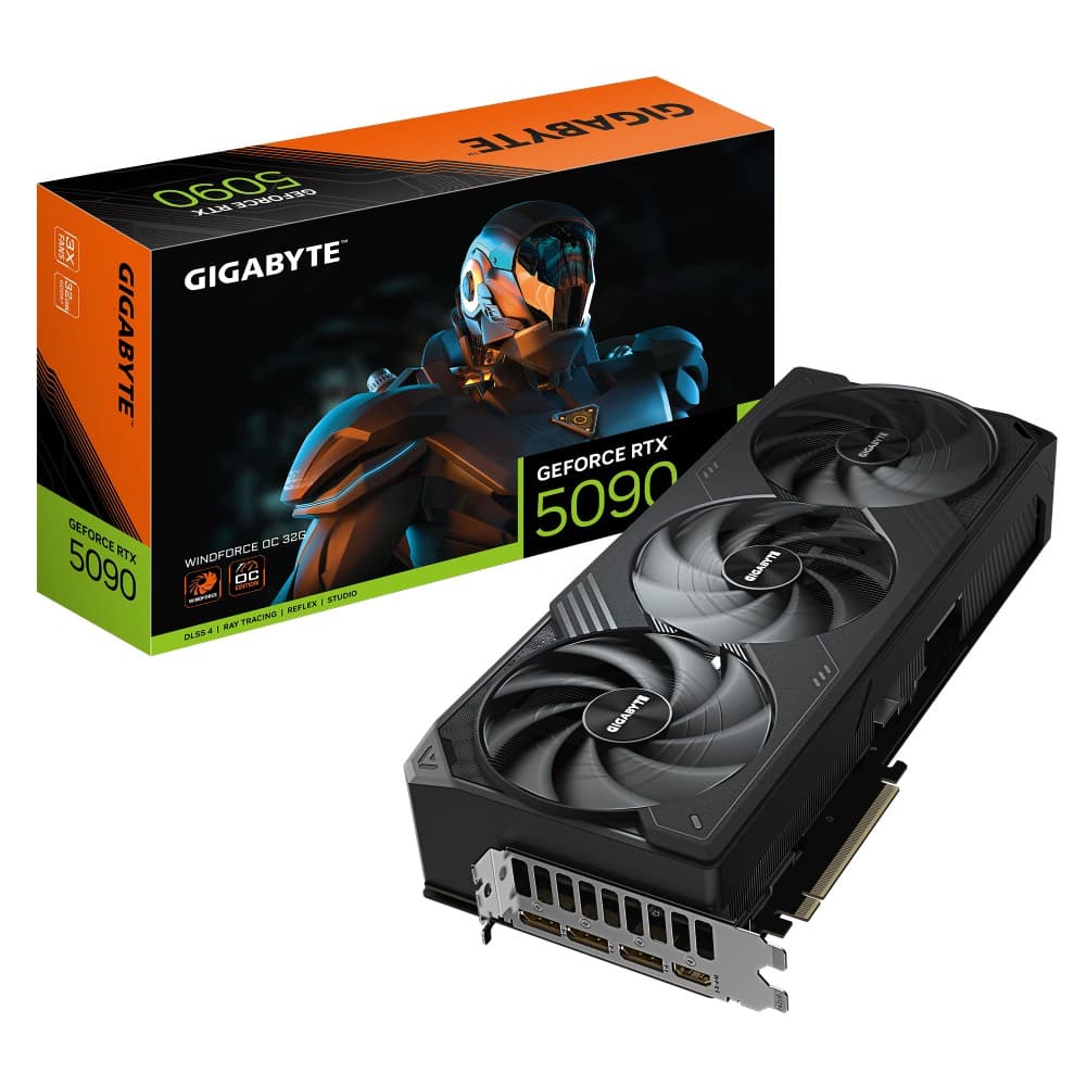 Placa de Vídeo Gigabyte RTX 5090 Windforce OC 32G 32GB GDDR7 512bits - GV-N5090WF3OC-32GD por R$ 21.505,41 na gigantec