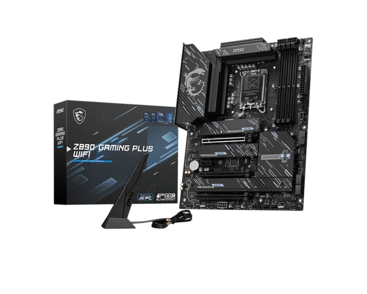 Placa Mãe MSI Z890 GAMING PLUS WIFI 7 LGA 1851 4xDDR5 por R$ 1.898,01 na gigantec