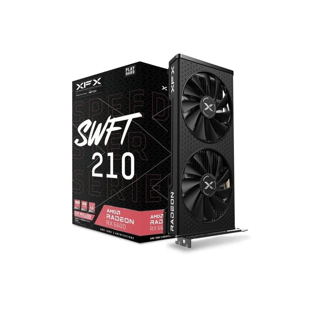 Placa de Vídeo XFX AMD Radeon RX 6600 8GB DDR6 128 Bits - RX-66XL8LFDQ por R$ 1.505,61 na gigantec