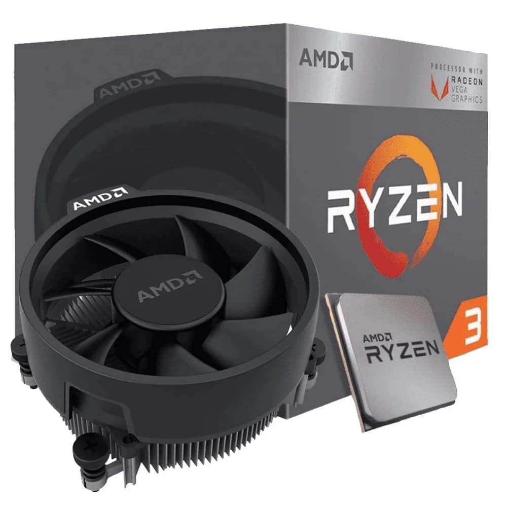 Processador AMD Ryzen 3 3200G Cache 4MB 3.6GHz (4GHz Max Turbo) AM4 - YD3200C5FHBOX por R$ 438,21 na gigantec