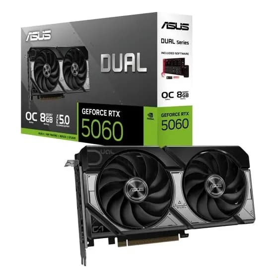 Asus Dual Geforce Series Rtx 5060oc 8gb Gddr7 Dual-rtx507 por R$ 1.532,00 na Mercado Livre