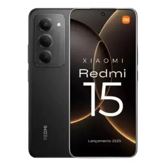 Smartphone Xiaomi Redmi 15 8gb 256gb Tela 6,9 144hz, Bateria 7.000 Mah, 50 Mp Preto por R$ 1.110,00 na Mercado Livre