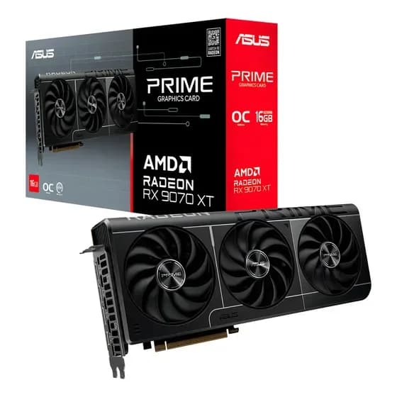 Placa De Vídeo Asus Prime Radeon Rx 9070 Xt Oc 16gb Gddr6 por R$ 2.245,00 na Mercado Livre