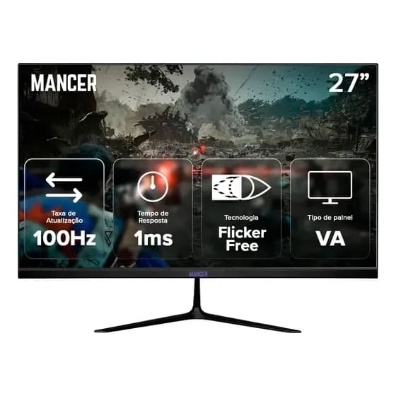 Monitor Gamer Mancer Horizon Z2 27 Pol FHD VA 100Hz 1ms HDMI e VGA por R$ 560,22 na Mercado Livre