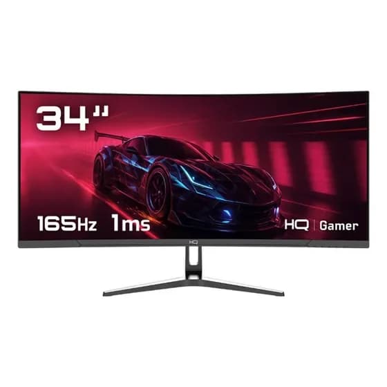 Monitor Gamer 34" Curvo 1ms, 165Hz, UltraWide (QHD) - 3440x1440 AMD FreeSync, HDMI, DP, HQ Premium HQ34C16 por R$ 1.099,00 na Mercado Livre
