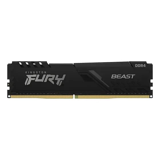 Memória Ram Para Pc Ddr4 16gb 3200mhz Cl16 (1x16gb) Kingston Fury Beast Kf432c16bb/16 Udimm Cor Preta por R$ 823,52 na Mercado Livre