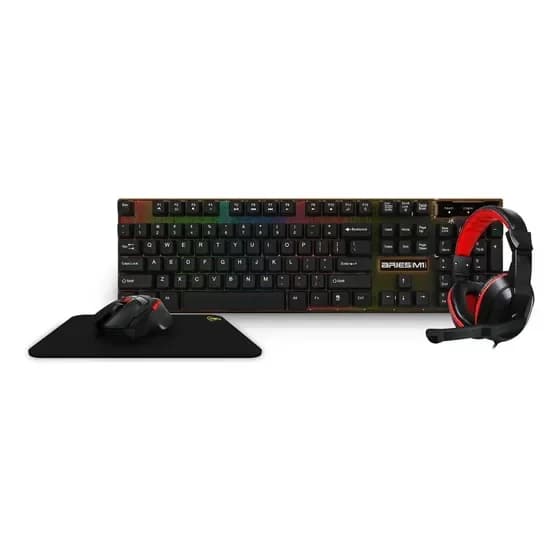 Kit Gamer KWG Aries M1 Lite Teclado Mouse Fio Headset Mousepad Colorido por R$ 139,00 na Mercado Livre