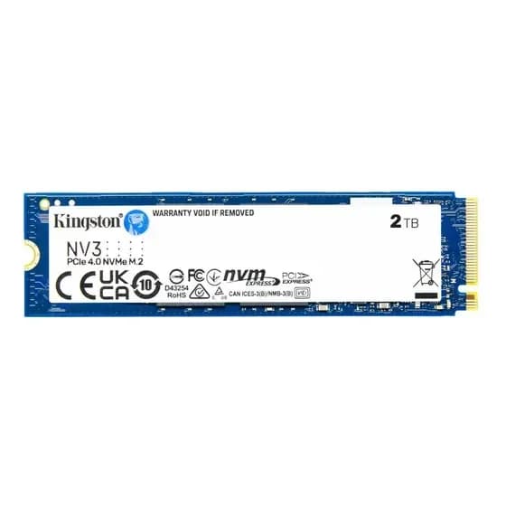 Ssd M.2 Nvme 2280 Kingston 2tb Nv3 Snv3s/2000g Pci-e Gen 4.0 Formato M.2 2280 Velocidade De Leitura Até 6000 Mb/s E Gravação Até 5000 Mb/s Cor Azul por R$ 1.618,00 na Mercado Livre