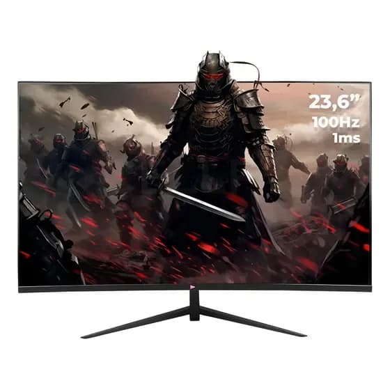 Monitor Gamer Grasep Tela Curva 23.6'' Full HD 100Hz 1ms LED Preto por R$ 471,99 na Mercado Livre
