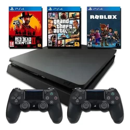 Ps4 Slim 1tb 2 Controles + 3 Jogos por R$ 2.249,00 na Mercado Livre