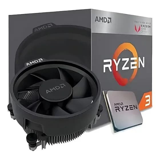 Processador gamer AMD Ryzen 3 3200G YD3200C5FHBOX de 4 núcleos e 4GHz de frequência com gráfica integrada por R$ 486,68 na Mercado Livre