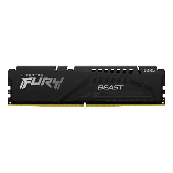 Memória Ram Para Pc Ddr5 16gb 6000mhz Cl36 Kingston Fury Beast Kf560c36bbe2/16 Udimm Cor Preto por R$ 1.490,00 na Mercado Livre