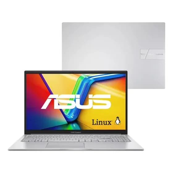 Notebook ASUS Vivobook 15 Intel Core i5 1334U 16GB Ram 1TB SSD Linux KeepOS Intel Iris Xe Tela 15,6" FHD Cool Silver - X1504VA-NJ2247 por R$ 3.740,00 na Mercado Livre