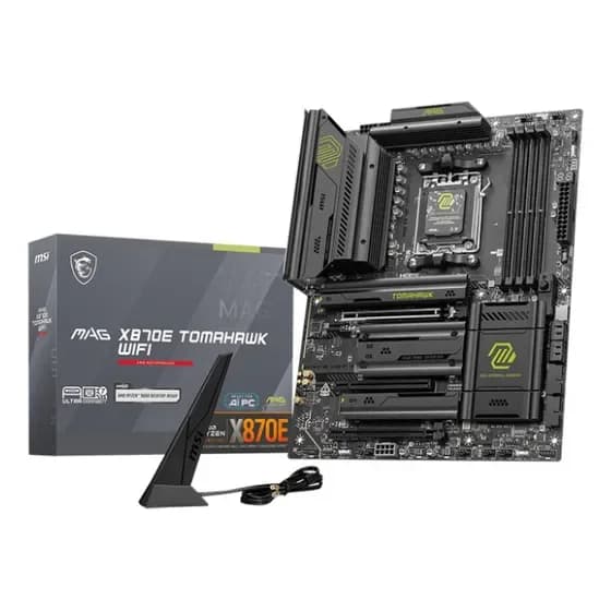 Placa Mãe Msi Mag X870e Tomahawk Wifi7 Am5 4xddr5 Amd X870e Preto por R$ 2.564,00 na Mercado Livre
