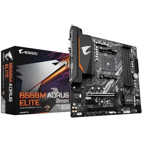 Placa Mae Gigabyte B550m Aorus Elite Am4 Ddr4 Hdmi na Mercado Livre