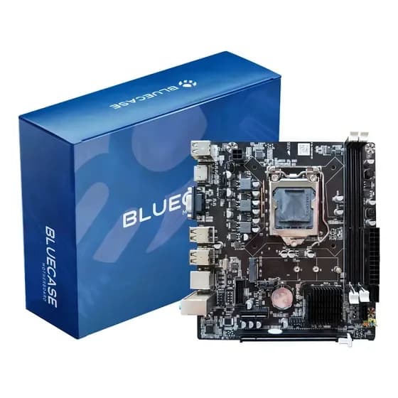 Placa Mãe Bluecase Bmbh61 Ddr3 Lga 1155 Rede 1000 H61 Nvme Cor Preto por R$ 125,90 na Mercado Livre