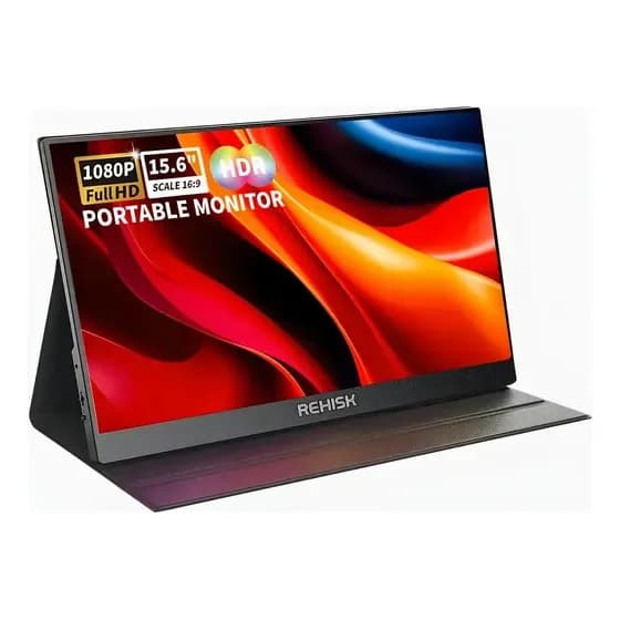Monitor 15,6'' Fhd 1920x1080 Hdmi/usb-c 60hz Portatil Rehisk RE-15.6FC - Preto por R$ 367,08 na Mercado Livre