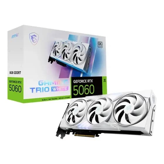Placa gráfica Msi Geforce Rtx 5060 8gb Gaming Trio Oc White por R$ 2.564,00 na Mercado Livre