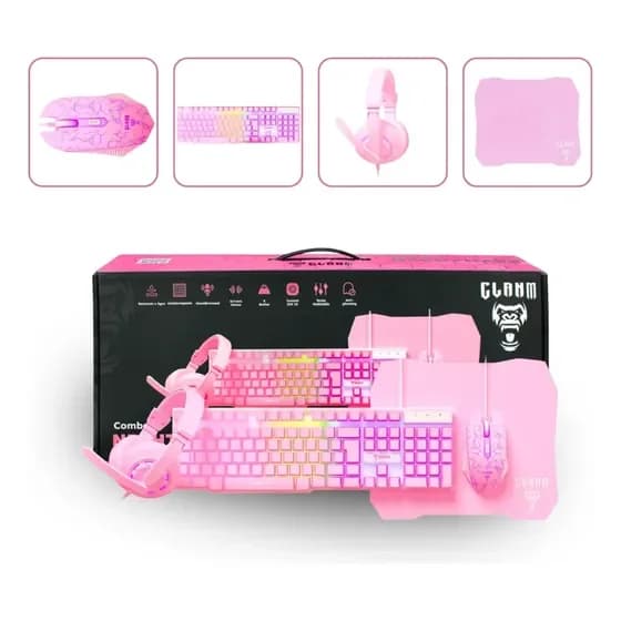 Kit Gamer Combo Teclado Mouse Headset Mousepad Led Rgb por R$ 148,70 na Mercado Livre