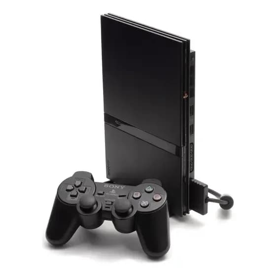 Sony PlayStation 2 Slim Standard Charcoal black - Bom (Recondicionado) por R$ 487,60 na Mercado Livre