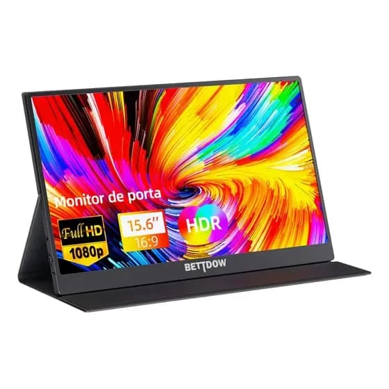 Monitor Portátil Gamer Bettdow 15.6'' Full HD 60Hz IPS Compatível 4K Preto por R$ 365,14 na Mercado Livre