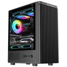 Gabinete Gamer Hayom GB1727, Mid Tower, Lateral em Vidro, M-ATX, Com 3 Fans, Sem Fonte, Preto por R$ 139,99 na Terabyte