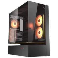 Gabinete Gamer Cougar CFV235, Mid Tower, Vidro Temperado, ATX, Sem Fonte, Com 3 Fans ARGB, Preto, 382DA40 por R$ 899,99 na Terabyte
