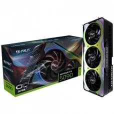 Placa de Vídeo Palit NVIDIA GeForce RTX 5090 GameRock OC, 32GB, GDDR7, DLSS, Ray Tracing, NE75090S19R5-GB por R$ 20.999,99 na Terabyte