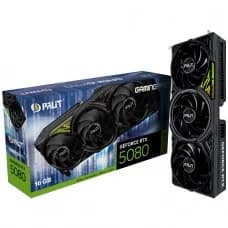 Placa de Vídeo Palit NVIDIA GeForce RTX 5080 GamingPro V1, 16GB, GDDR7, DLSS, Ray Tracing, NE75080019T2-G por R$ 9.499,99 na Terabyte