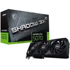 Placa de Vídeo MSI NVIDIA GeForce RTX 5070 Shadow 3X OC, 12GB, GDDR7, DLSS, Ray Tracing por R$ 4.599,99 na Terabyte
