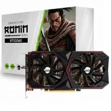 Placa de Vídeo Gamer Ninja NVIDIA GeForce RTX 2060 Ronin, 6GB, GDDR6, Ray Tracing, GN-PV-NVRTX20606D6 por R$ 1.099,99 na Terabyte