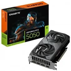 Placa de Vídeo Gigabyte NVIDIA GeForce RTX 5050 Windforce OC, 8GB, GDDR6, DLSS, Ray Tracing, GV-N5050WF2O por R$ 1.869,99 na Terabyte