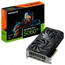 Placa de Vídeo Gigabyte NVIDIA GeForce RTX 5060 Ti Windforce, 8GB, GDDR7, DLSS, Ray Tracing, GV-N506TWF2- por R$ 2.549,99 na Terabyte