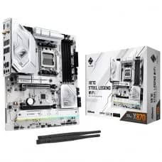 Placa Mãe ASRock X870 Steel Legend WiFi, Chipset X870, AMD AM5, ATX, DDR5 por R$ 1.649,99 na Terabyte