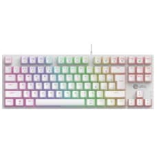 Teclado Mecânico Gamer Ninja Leap Pudim, Switch Blue, Rainbow, ABNT2, White por R$ 79,99 na Terabyte