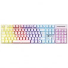 Teclado Mecânico Gamer Ninja Leap Pudim, Switch Blue, Rainbow, ABNT2, Full Size, White, GN-KB-LPFSWPRUAB por R$ 79,99 na Terabyte