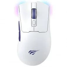 Mouse Gamer Havit MS966SE, Wireless/Bluetooth, RGB, 10000 DPI, 7 Botões, PMW3325, Branco por R$ 94,99 na Terabyte