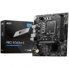 Placa Mãe MSI PRO B760M-E, Chipset B760, Intel LGA 1700, mATX, DDR5 por R$ 499,00 na Terabyte