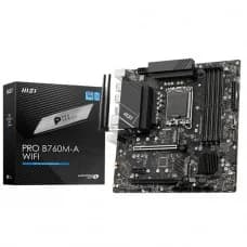 Placa Mãe MSI PRO B760M-A WIFI, Chipset B760, Intel LGA 1700, mATX, DDR5, 911-7D99-007 por R$ 789,00 na Terabyte