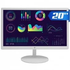 Monitor Brazil PC, 20 Pol, LED, 75Hz, HDMI/VGA, VESA, Com Inclinação, Branco, M20KWB por R$ 229,99 na Terabyte