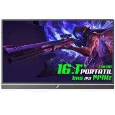 Monitor Portátil SuperFrame Preview Pro, 16.1 Pol, Full HD, 1ms, 144Hz, IPS, Mini-HDMI/USB-C, SFPFB-16144 por R$ 599,99 na Terabyte