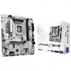 Placa Mãe ASRock B760M-X Gen5, Chipset B760, Intel LGA 1700, mATX, DDR5, White por R$ 699,99 na Terabyte