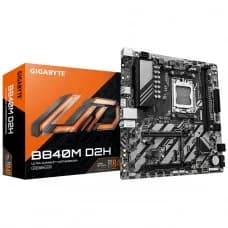 Placa Mãe Gigabyte B840M D2H, Chipset B840, AMD AM5, MATX, DDR5 por R$ 619,99 na Terabyte