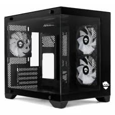 Gabinete Gamer Ninja Akyra X3, Mid Tower, Vidro Temperado, M-ATX, Com 3 Fans, Sem Fonte, Preto, GN-CS-MAB por R$ 129,99 na Terabyte