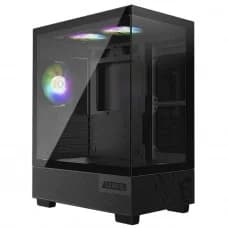Gabinete Gamer MSI PAG Pano M110A, Mid Tower, Vidro Temperado, MATX, Com 3 Fans RGB, Sem Fonte, Preto por R$ 239,99 na Terabyte